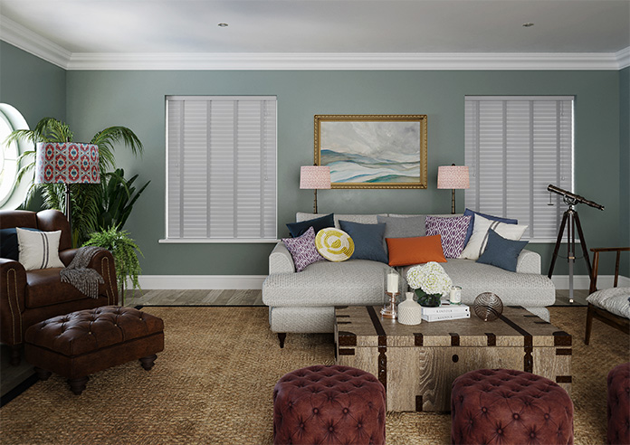 Ecowood Deluxe, Blizzard Grey Satin - Motorised Venetian Blind - Image 7
